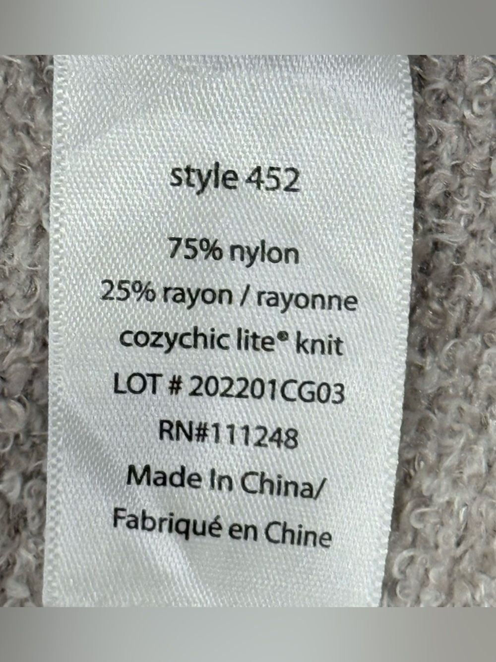 Barefoot Dreams Cozy Chic Lite Circle Cardigan Taupe Medium Lounge Soft Warm - Picture 7 of 11